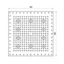 Комплект верхнього душа зі змішувачем і ручної лійкою Bossini Dream cube LIGHT 400 мм, хром (Y373720 PLUS)