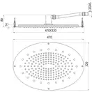 Комплект верхнього душа зі змішувачем і ручної лійкою Bossini Dream oval 470x320 мм, хром (Y3838800 PLUS)