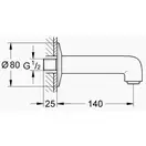 Вилив для ванни Grohe BauClassic Neutral (13258000)