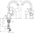 Hansgrohe Talis M52 270 Смеситель для кухни, хром (14875000)