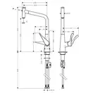 Hansgrohe Metris Select 320 Змішувач для кухні, хром (14884000)