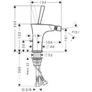 Hansgrohe PuraVida Смеситель для биде, хром (15270000)