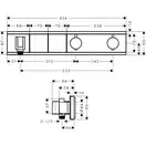 Hansgrohe RainSelect Термостат для душу, хром (15355600)