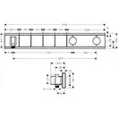 Термостат Hansgrohe RainSelect для душу, хром (15357600)