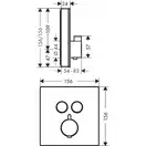 Термостат Hansgrohe ShowerSelect Glass (15738400)