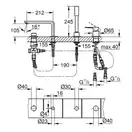 Grohe Lineare New Змішувач для ванни, хром (19577001)