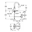 Змішувач для раковини L-розміру Grohe Grandera (21107IG0)