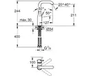 Змішувач для раковини L-розміру Grohe Essence New (23541001)