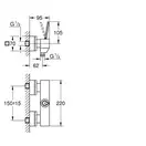Grohe Eurocube Joy Смеситель для душа, хром (23665000)