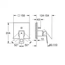 Grohe Eurocube Смеситель скрытого монтажа, хром (24062000)