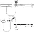 Hansgrohe WallStoris Комплект для душа 7в1, Matt White (24250700)