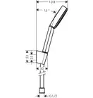 Hansgrohe Pulsify 105 1jet Набор для душа, черный мат. (24301670)