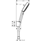 Hansgrohe Pulsify Select Душовий набір, хром (24303000)