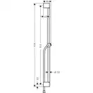 Душова штанга Hansgrohe Pulsify 65 см зі шлангом 160 см, Chrome (24401000)