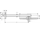 Верхній душ Hansgrohe Raindance E Overhead shower 300 1jet, matt black (26238670)