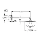 Верхній душ з кронштейном Grohe Rainshower F-series 10 '254 х 254 (26259000)