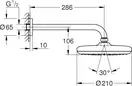 Верхній душ з настінним кронштейном Grohe New Tempesta Classic (26411000)