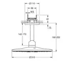 Верхній душ з кронштейном Grohe Rainshower 310 SmartActive (26477000)