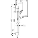 Hansgrohe Crometta Vario Душовий набір, білий/хром (26532400)