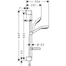 Hansgrohe Croma Select S Vario Душовий набір, білий/хром (26566400)
