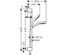 Hansgrohe Croma Select E Vario Душевой набор, белый/хром (26586400)