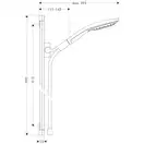 Душовий набір Hansgrohe Raindance Select S 150 3jet, білий / хром (26626400)
