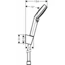 Hansgrohe Croma 100 Vario 125 Душовий набір, білий/хром (26691400)
