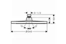 Верхній душ Hansgrohe Crometta S 240 1jet, хром (26723000)