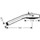 Ручний душ Hansgrohe Croma Select S 110 Multi, білий / хром (26800400)