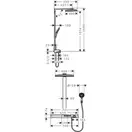HANSGROHE Душова стійка, Rainmaker Select 460 3jet, хром (27106400)