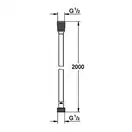 Душовий шланг 2000 Grohe Silverflex (27137000)