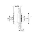 Бічний душ з одним режимом Grohe Rainshower F-Series 5 (27251000)