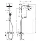 Hansgrohe Crometta S 240 Душова система, хром (27269000)