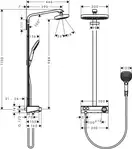 Hansgrohe Raindance Select E Душевая система, белый/хром (27283400)