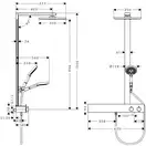 Душова система Hansgrohe Raindance E Showerpipe 300 1jet з термостатом, хром (27363000)