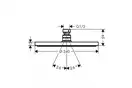 Верхній душ Hansgrohe Raindance S 240 PowderRain 1jet, хром (27623000)