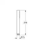 Ручний душ Grohe Euphoria Cube Stick, хром (27698000)