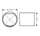 Склянка глибока Hansgrohe WallStoris 12.6x10.8 см, білий матовий (27921700)