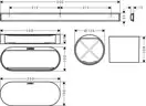 Комплект аксесуарів Hansgrohe WallStoris 4в1, Matt White (27968700)