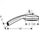Ручний душ Hansgrohe Croma 100 Multi, хром (28536000)
