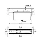 Grohe Комплект для ванни 4/5 отворів, вбудований (29037000)