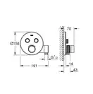 Grohe Grohtherm SmartControl Термостат скрытого монтажа, хром (29120000)