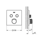 Grohe Grohtherm SmartControl Термостат на 2 споживача, хром (29124000)