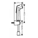 Hansgrohe EcoSmart+ Гігієнічний душ, хром (29234000)