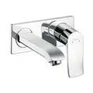 Змішувач настінний для умивальника Hansgrohe Metris 165 мм, хром (31085000)