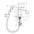 Hansgrohe Mertis Смеситель для раковины с гигиеническим душем, хром (31285000)