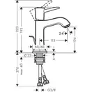 Змішувач для умивальника Hansgrohe Metropol Classic (31300090)