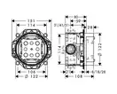 Змішувач для ванни Hansgrohe Metris, з інсталяційних блоком (31454000/01800180) (31454000_01800180)