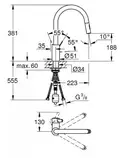 Grohe Eurosmart Cosmopolitan Смеситель для кухни, хром (31481001)