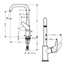 Hansgrohe Focus E 240 Змішувач для умивальника, хром (31609000)